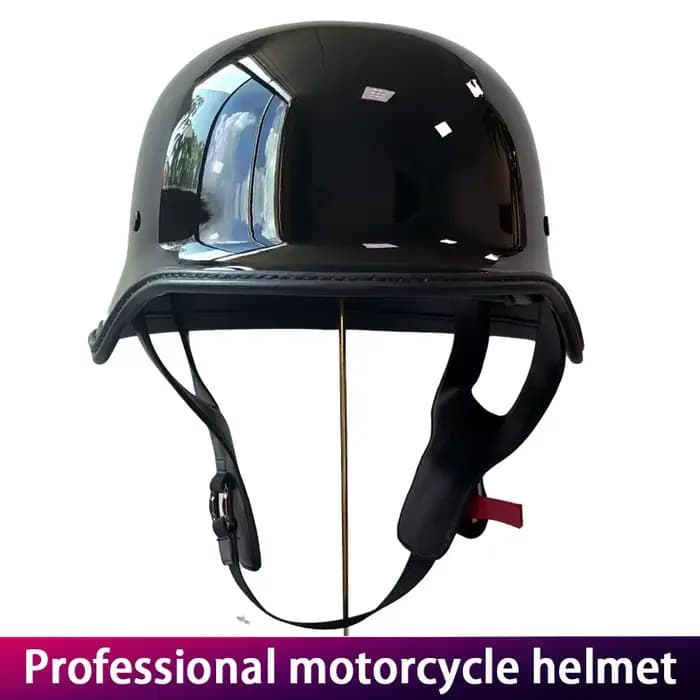 Casque de soldat rétro pour hommes, moto de croisière, vélo lourd, demi-seau de Style allemand, couvre-chef Vintage pour motards