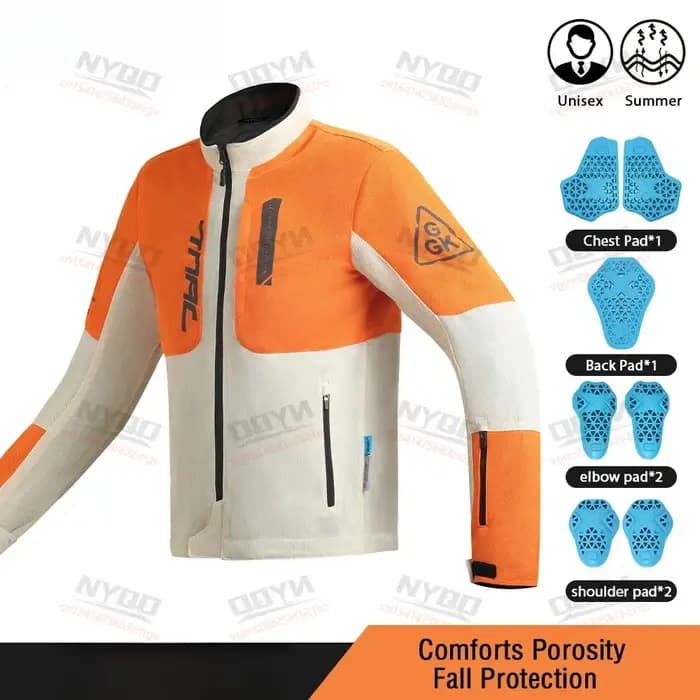 Veste de moto en maille pour hommes