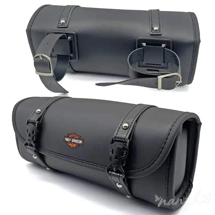 Sac de guidon de moto en cuir PU
