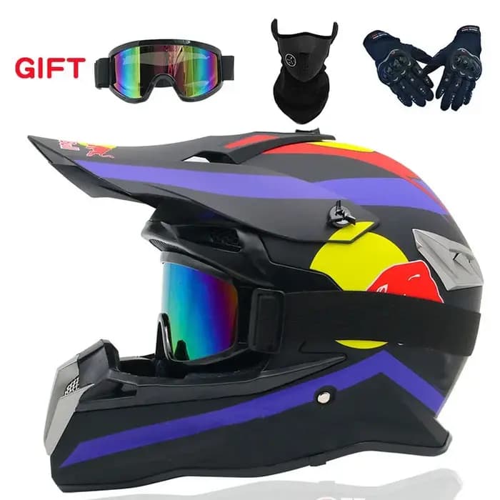Moto enfant Casque complet enfants casques Motocross tout-terrain Casco
