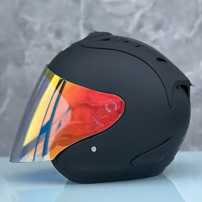 Ram4 noir mat demi-Casque saison d'été course Casque ouvert hommes et femmes
