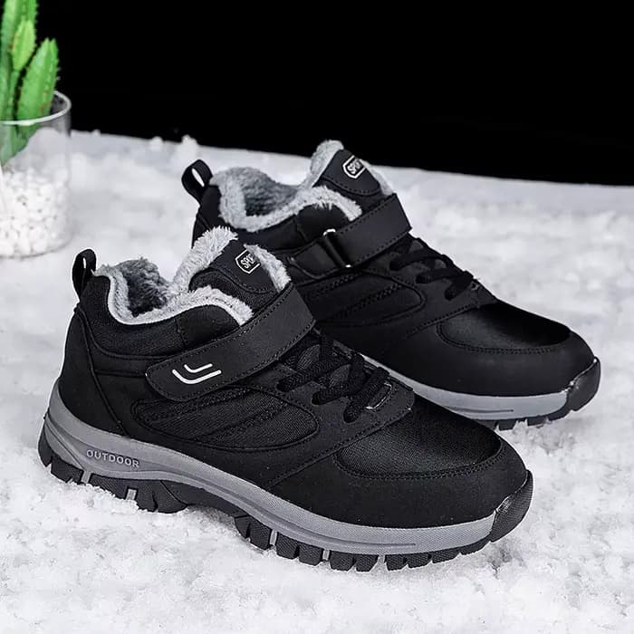 ELUVA bottes d'hiver pour hommes chaussures d'extérieur antidérapantes imperméables thermiques