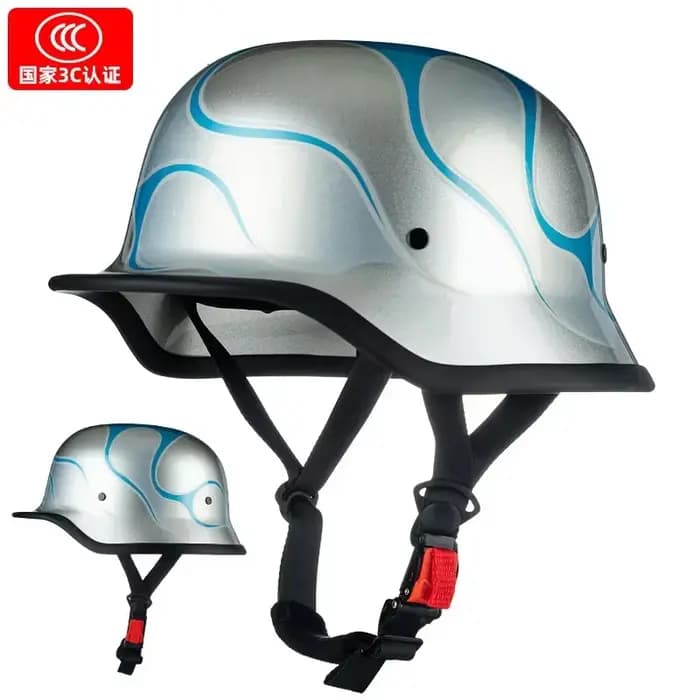 Demi-casque de moto pour homme et femme