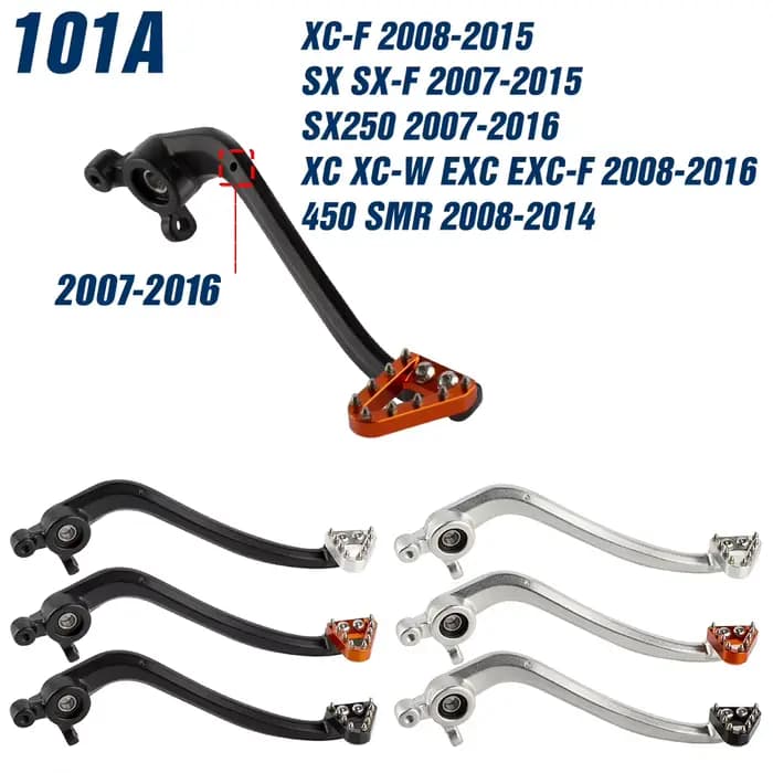 Levier de frein arrière pour moto KTM SX SX-F 2007-2025 XC XC-F XC-W EXC EXC-F 2008-2025 SMR450 2008