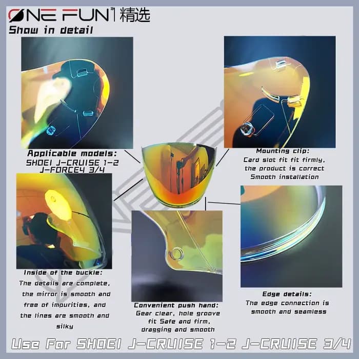 Visière de casque photochromique pour Shoei j-cross 1 j-cruise 2 j-cruise3 j-cruise4 j-force 4 Cj-2