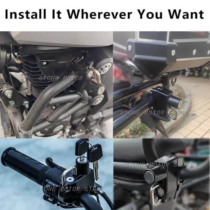 Verrou de casque antivol pour motos NX500 NX400 NX190 NX 500 400 190, verrou de sécurité pour moto électrique
