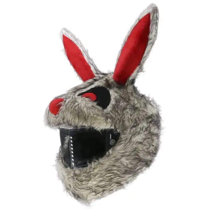 Juste de casque de moto lapin pour casques de coupe intégrale