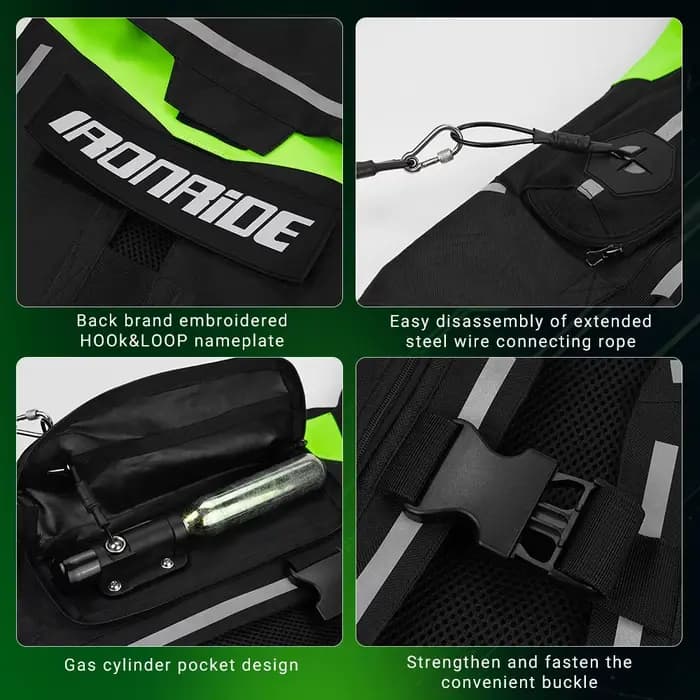 Veste d'airbag de moto certifiée CE