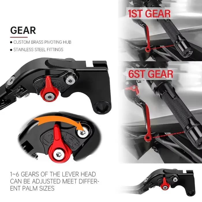 Leviers d'embrayage de frein pour moto Suzuki