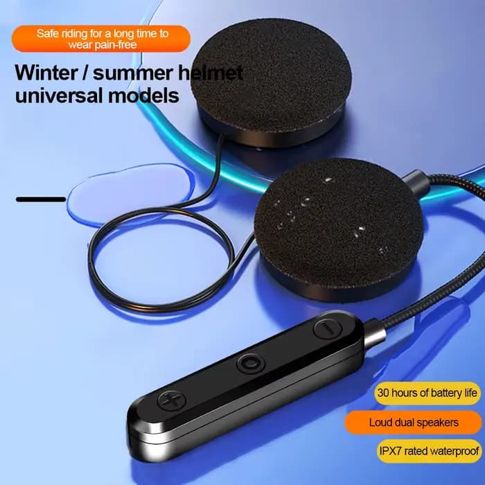 Casque de Moto casque Bluetooth 5.3 sans fil mains libres Kit d'appel stéréo pour cavalier équitation lecteur de musique MP3 Moto écouteur