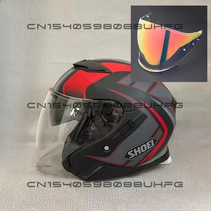 Casque Jet Shoei J-Cruise II AGLERO TC-2, casque ouvert 3/4, pour hommes et femmes, double visière, style rétro, pour scooter et moto, demi-casques.