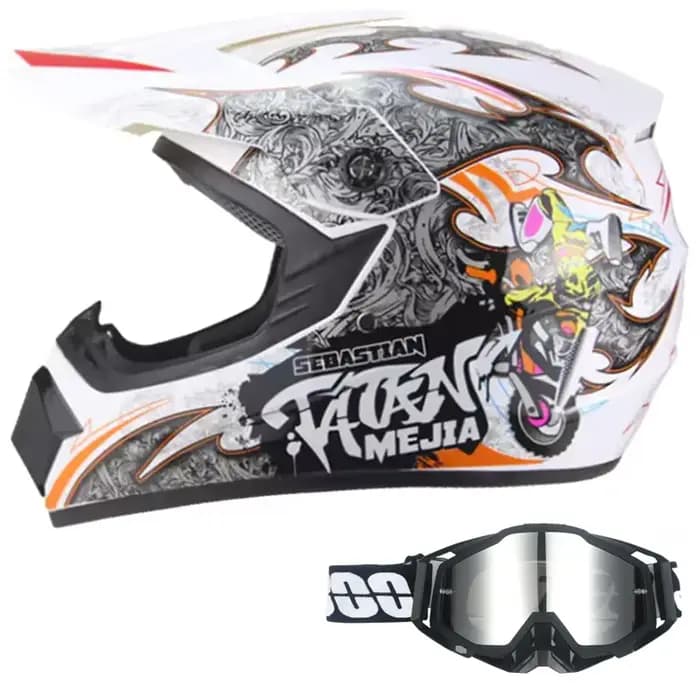 Kit casque de motocross DOT/ECE – Face intégral pour adultes et jeunes
