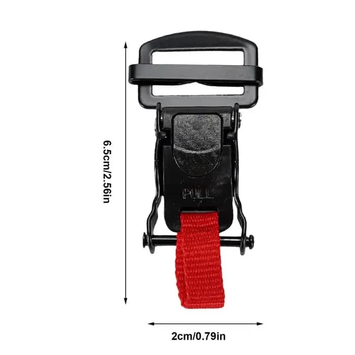 Boucle à dégagement rapide pour casques de moto