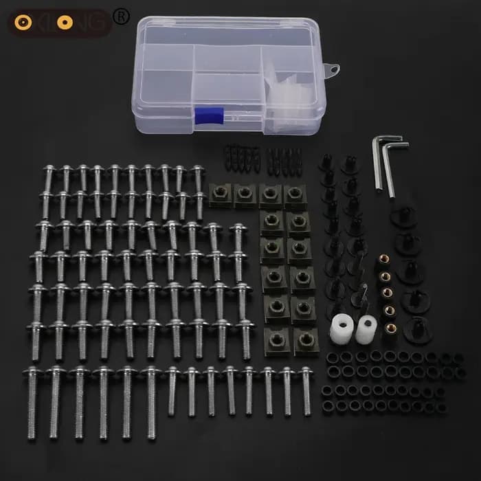 Pour 640 LC4 640LC4 SM SUPERMOTO DUKE ENDURO 2003-2010 accessoires de moto universels Kit complet de boulons de carénage vis écrous