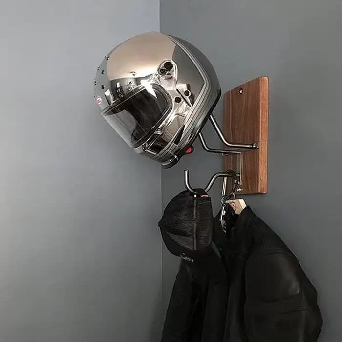 Support mural pour casque de moto