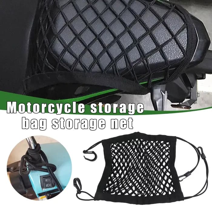 Filet de rangement pour casque de moto