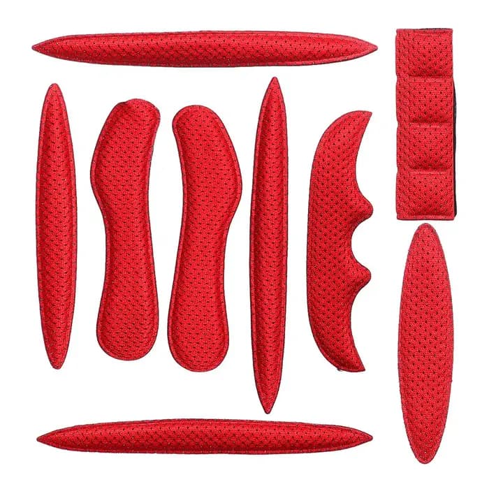 27 pièces/ensemble Kits de rembourrage de casque scellé éponge remplacement moto vélo cyclisme universel mousse tampons ensemble