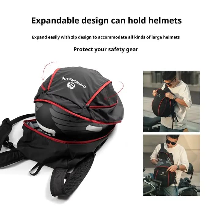 Casque Pliable de Grande Capacité