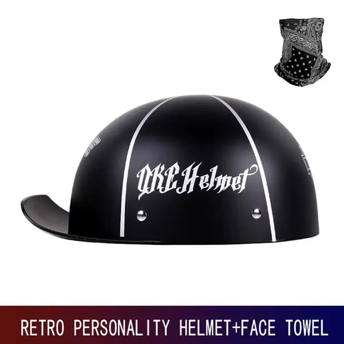 Demi-casque de moto rétro de croisière allemande