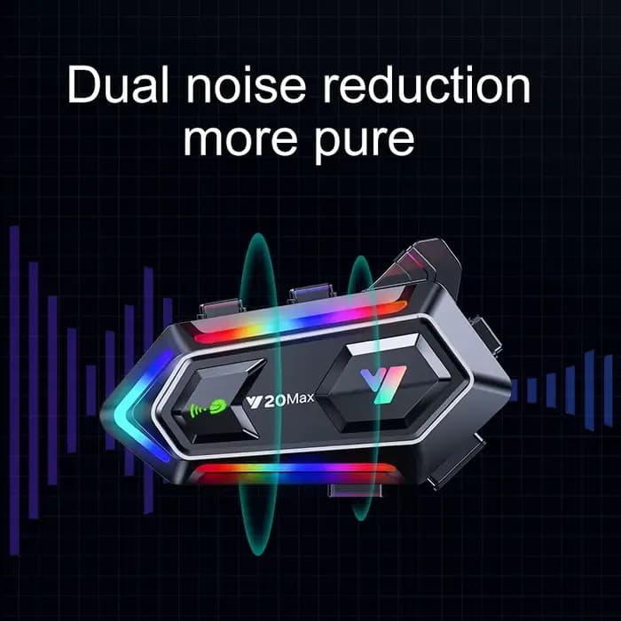 1/2 pièces Y20 Max Intercom sans fil Bluetooth 5.3 pour casque de moto