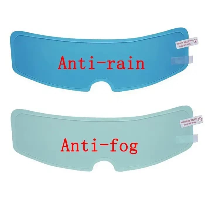 Film Transparent Anti-buée et Anti-pluie pour casque de Moto