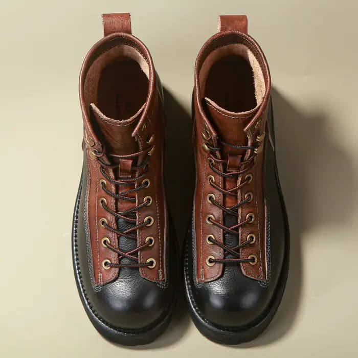 Bottes de travail montantes pour hommes style Amekaji
