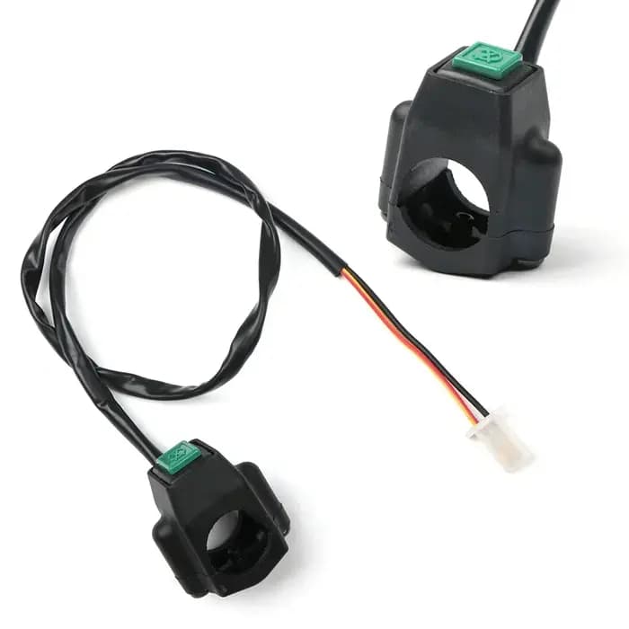 Bouton de poignée de commutateur pour moto, 22mm, pour lampe de travail, montage sur guidon, marche + arrêt, acier inoxydable, étanche, nouveau