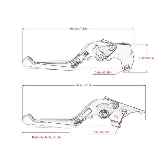 Levier de frein et d'embrayage pliable et extensible, accessoires réglables pour moto BMW K1200R SPO