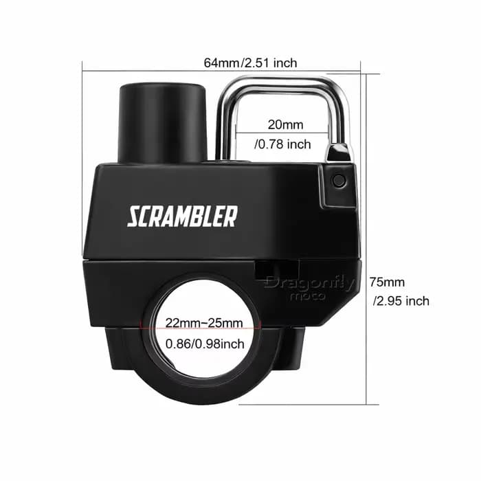 Verrou de casque de moto pour Ducati Scrambler 400 800 1100 2014-2019