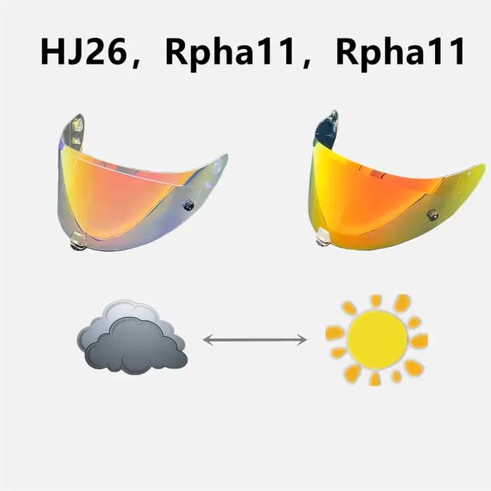 Mécanisme de verrouillage de visière de casque HJ26 pour HJC RPHA 70