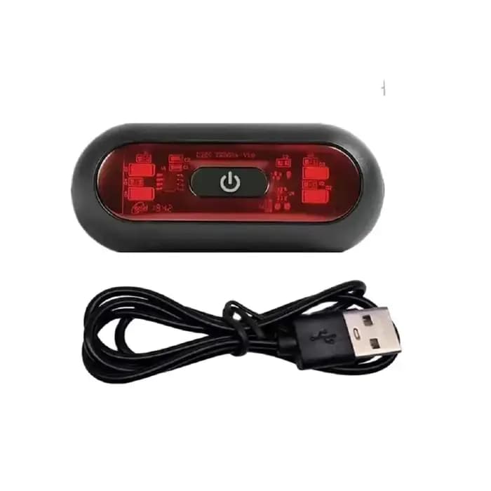 Feu arrière de casque Rechargeable à 4 lampes