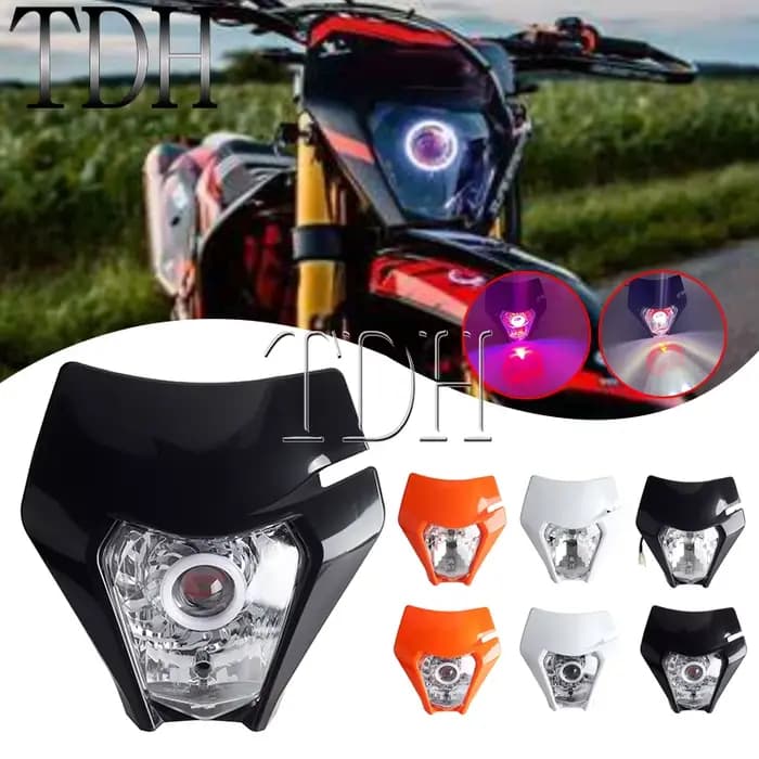 Lampe de sauna LED Angel Eyes pour moto, lampe frontale universelle, EXC, SX, SXFXC, XCF, XCW, XCFW,