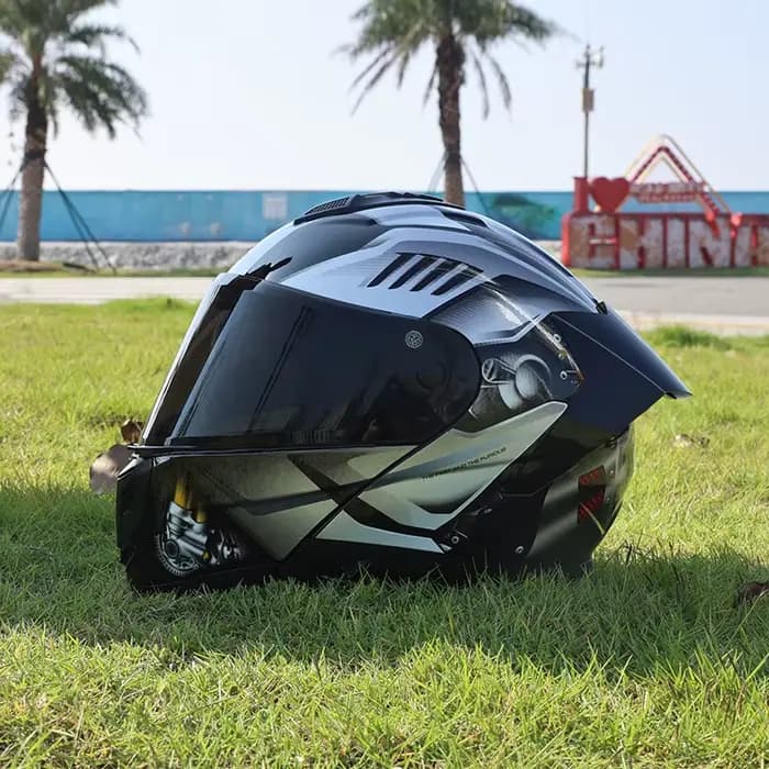 Casque modulaire rabattable pour hommes et femmes