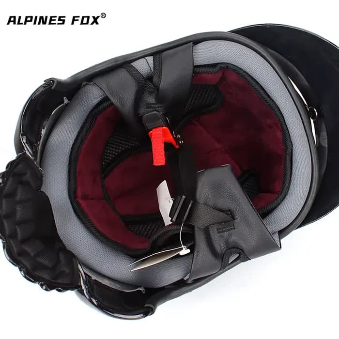 Casque de moto rétro crâne
