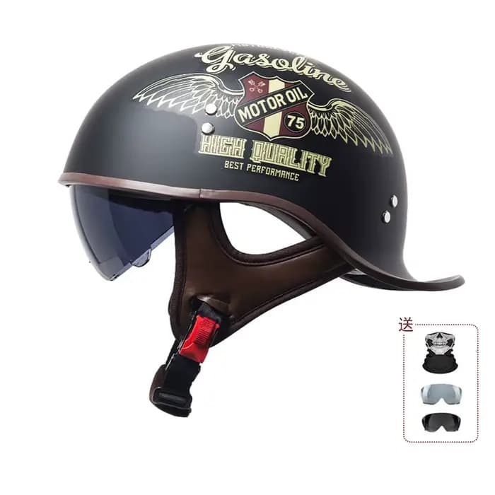 Casque de moto rétro certifié 3C Chine