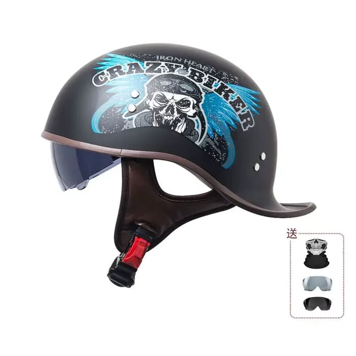 Casque de moto rétro certifié 3C Chine