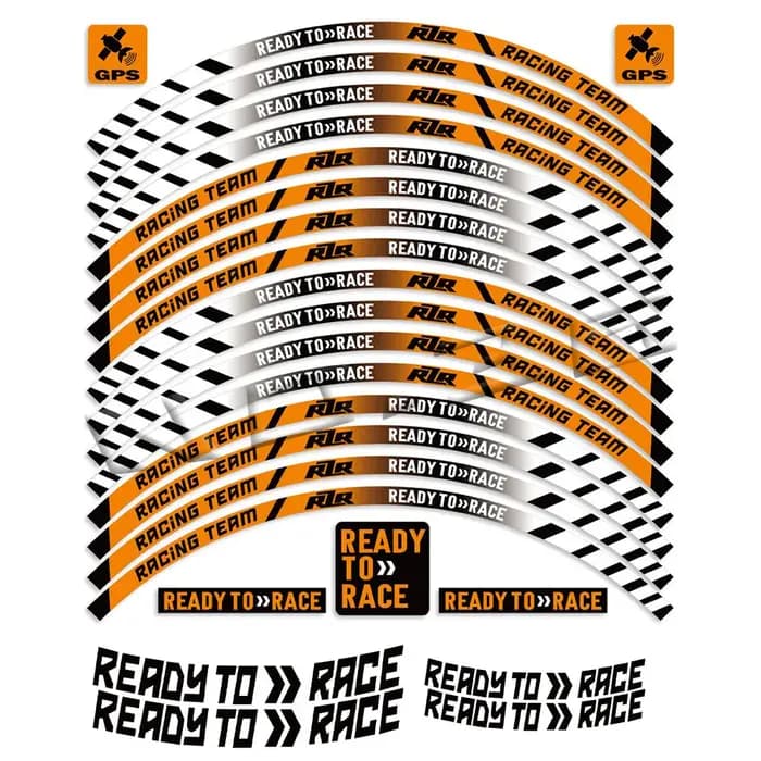Autocollant réfléchissant à rayures pour jante de moto KTM Duke 390/690/790/890/1290