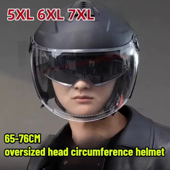 Casque de moto unisexe grande taille 5XL 6XL 7XL disponible en toutes saisons