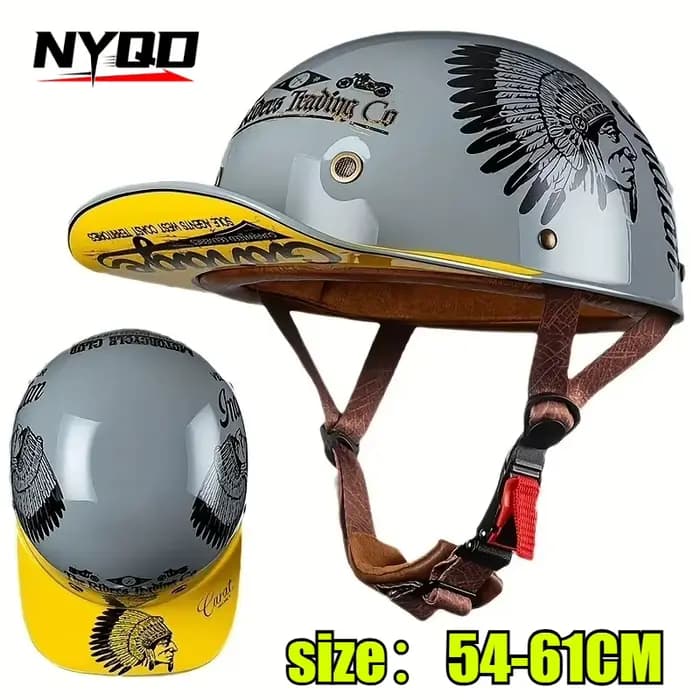 Casque de Moto hommes rétro casques