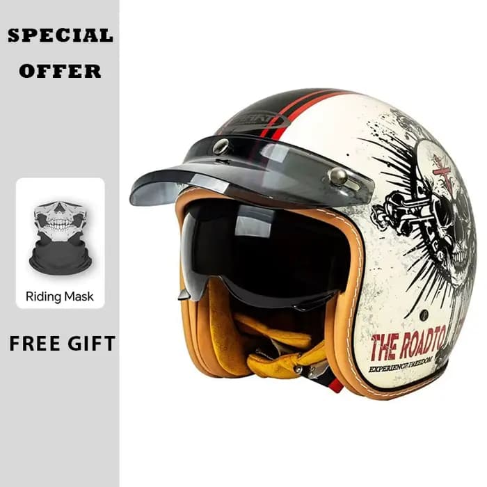 Casque Jet hommes femmes casque De Moto DOT approuvé casque ouvert Capacete De Moto matériau ABS équ