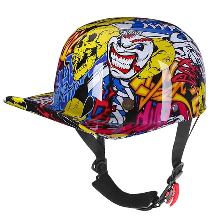 Casquette de baseball pour casque de moto Vintage