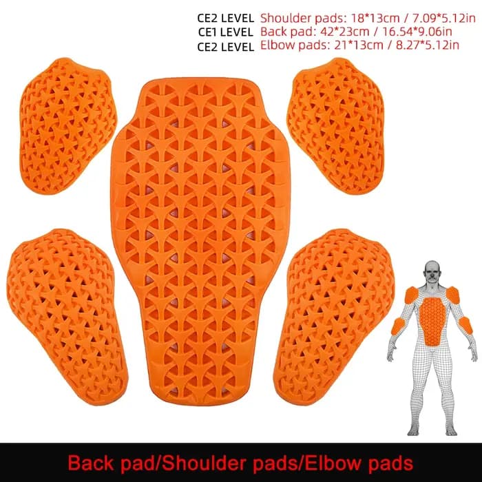 Coussinets de protection pour veste de moto