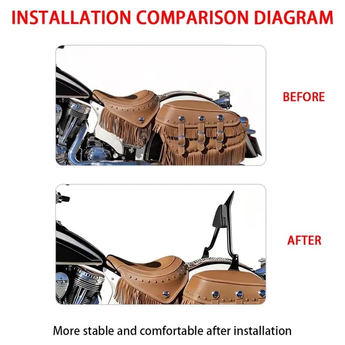 Accessoires de moto, dossier arrière Sissy Bar pour Indian Chief Vintage Classic 2014 - 2018