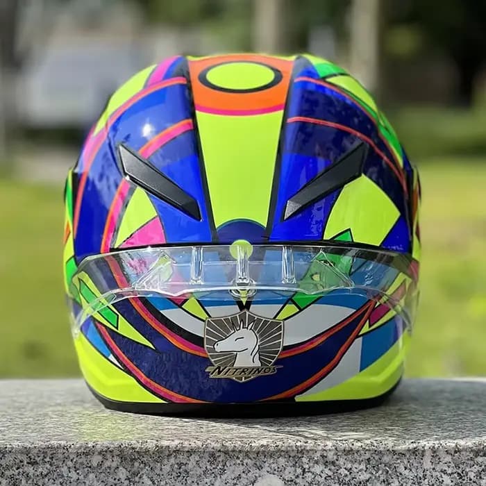 DOT approuvé Original soleil lune Lola Casque hommes et femmes