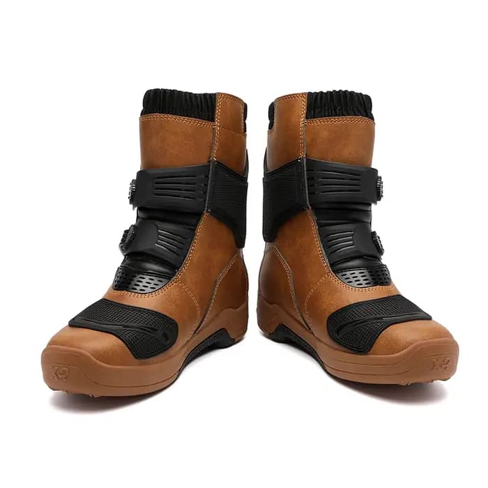 Bottes de moto noires pour hommes
