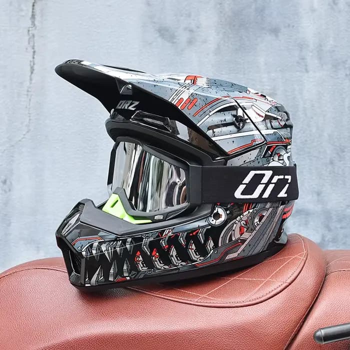 903-casque tout-terrain pour moto, véhicule électrique entièrement couvert, casque complet de tracti