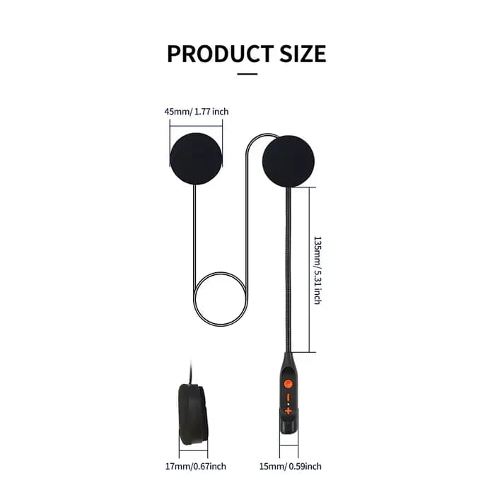 Casque de moto sans fil