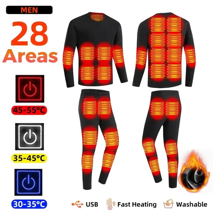 Sous-vêtements chauffants d'hiver