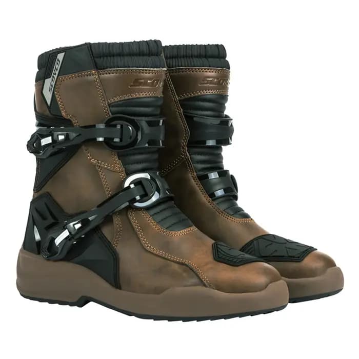 Bottes de moto professionnelles en cuir