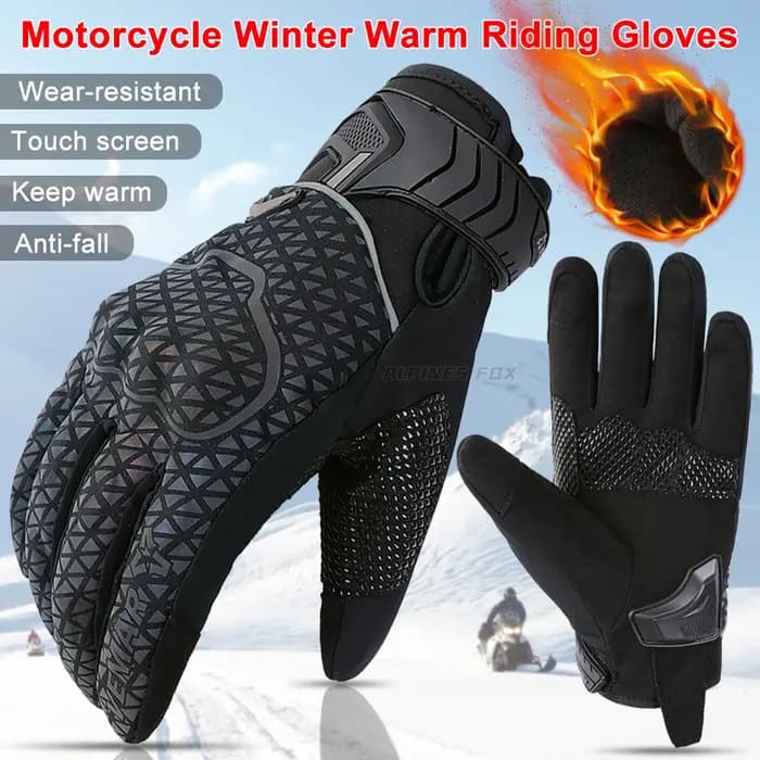 VEMAR hiver chaud Moto gants coupe-vent réfléchissant Moto gants hommes femmes Motocross course Biker gants motocycliste Guante